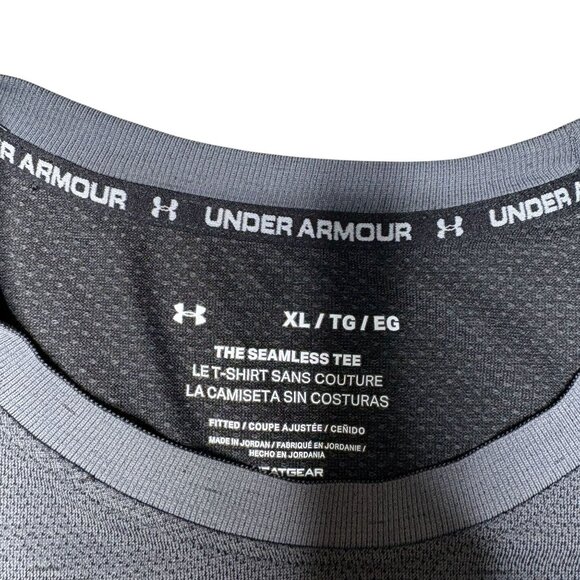 Under Armour Seamless Tee Long Sleeve Shirt Mens XL Gray Lightweight Performance - Picture 5 of 5